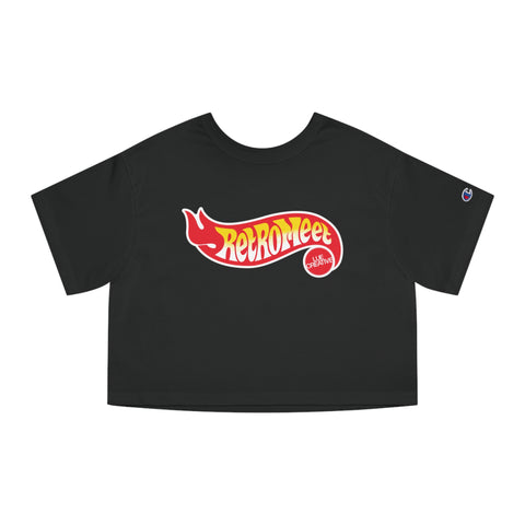 Retro Meet Track Stars Logo Women's Crop Tee