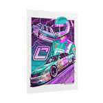 LUE Creative "Creative Velocity" Vintage Racing Poster