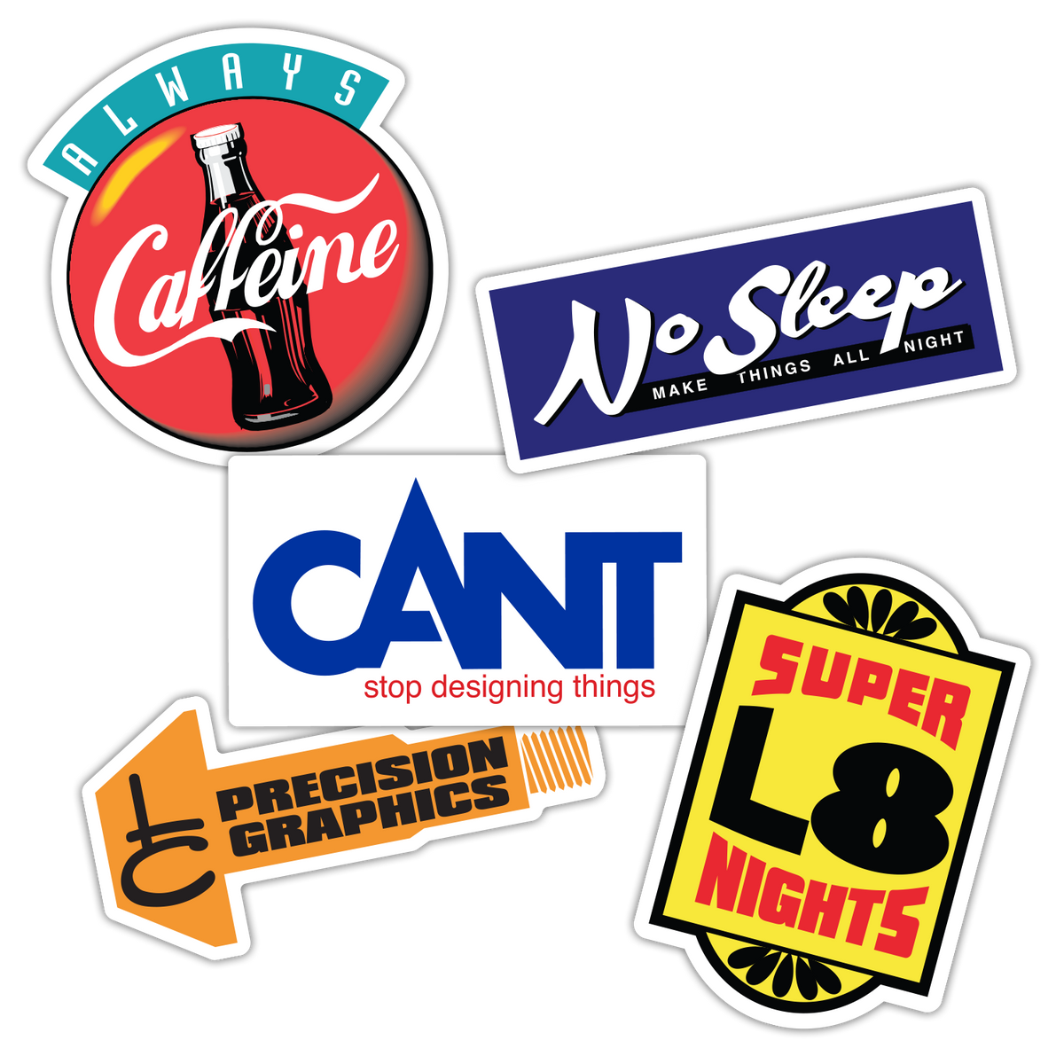LUE Creative Racing Contingency Sticker Pack – LUE Creative Apparel