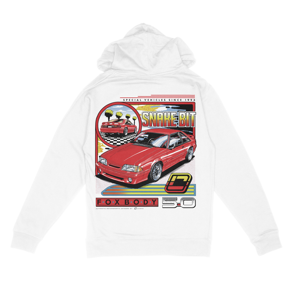 Snake Bit Vintage 1993 Fox Body Mustang Cobra Hoodie LUE