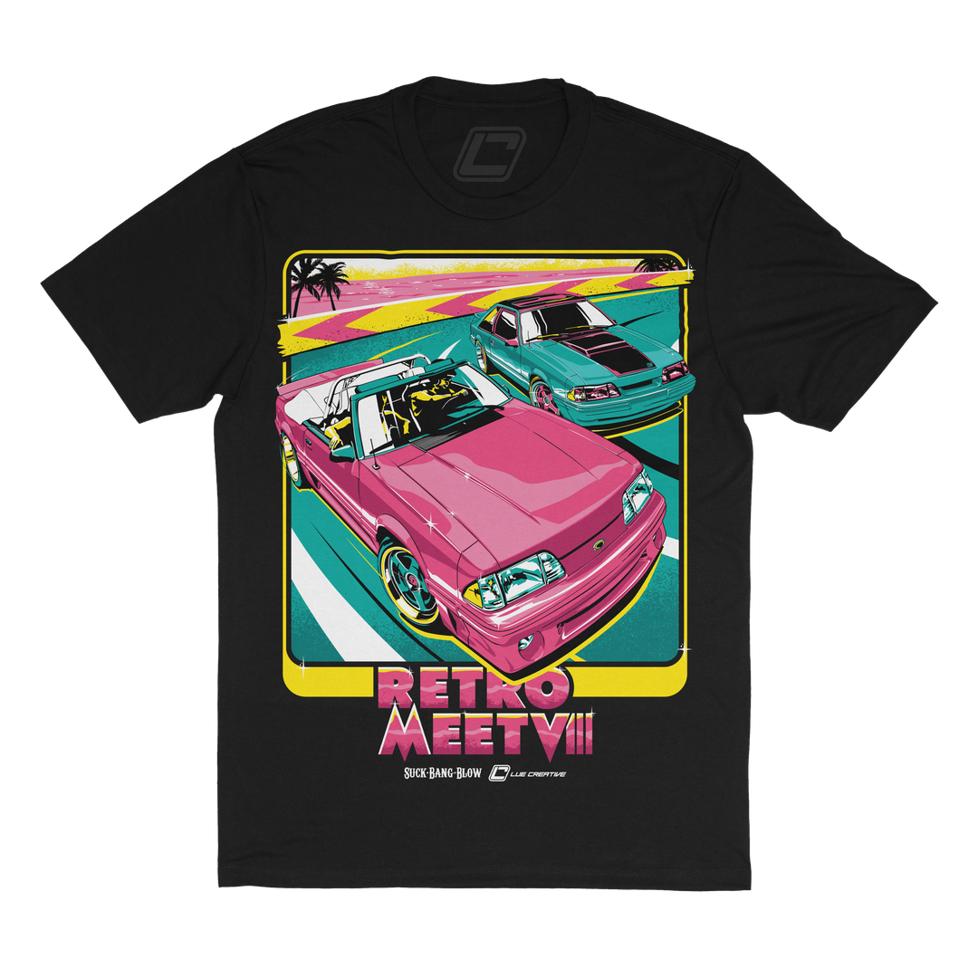 Retro Meet VIII Mustang Week Tee – LUE Creative Apparel